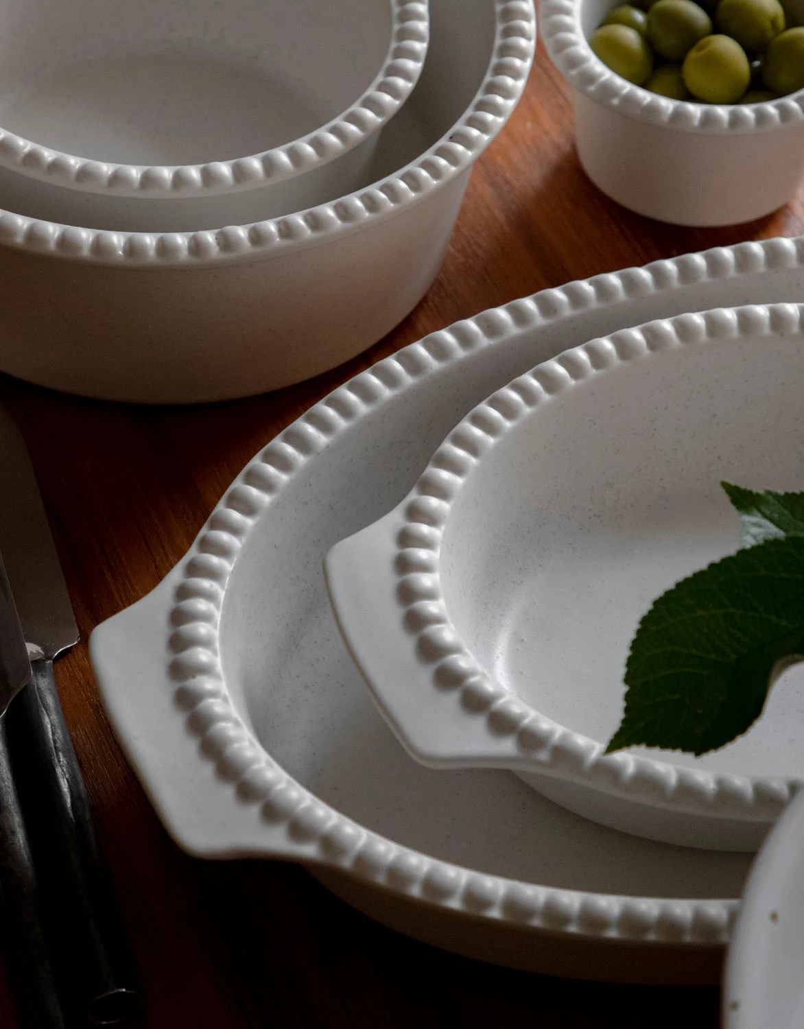 PotteryJo DARIA Ovenschaal 26 Cm, Cotton White 8 PotteryJo DARIA Ovenschaal 26 Cm, Cotton White - Afbeelding 6