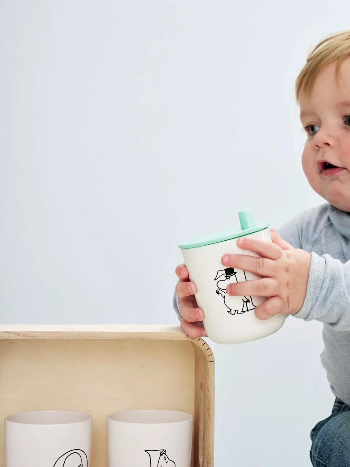 RIG TIG Moomin ABC Deksel Voor Mok, Turquoise 4 RIG TIG Moomin ABC Deksel Voor Mok, Turquoise - Afbeelding 2