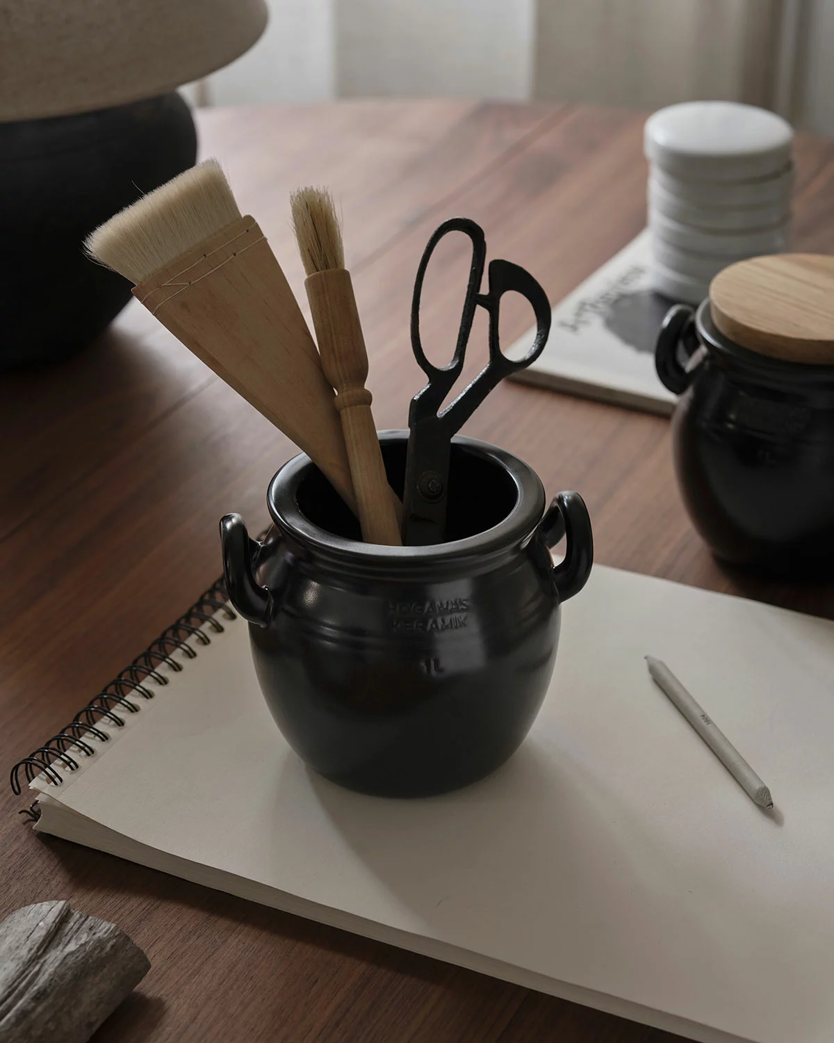 Rörstrand Höganäs Kruik 1 L, Grijs 5 Rörstrand Höganäs Kruik 1 L, Grijs - Afbeelding 3