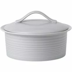 Royal Doulton Maze Braadpan Rond, Lichtgrijs