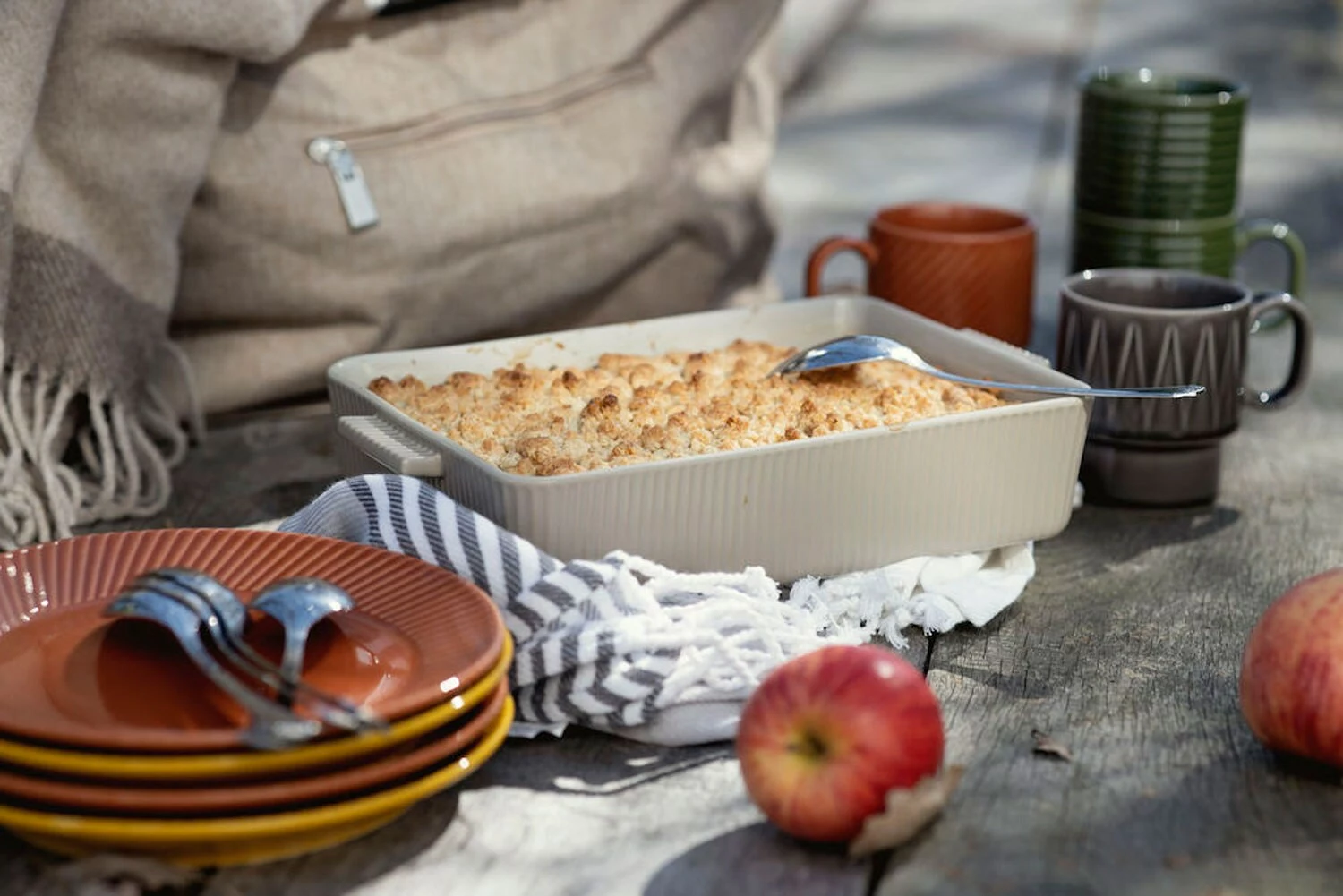 Sagaform Flora Ovenschaal Beige S, 19x30 Cm 5 Sagaform Flora Ovenschaal Beige S, 19x30 Cm - Afbeelding 3