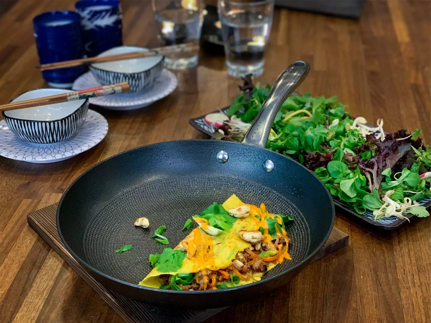 Satake Frying Pan Lightweight Cast Iron, Honeycomb Non-stick 26 Cm 5 Satake Frying Pan Lightweight Cast Iron, Honeycomb Non-stick 26 Cm - Afbeelding 3