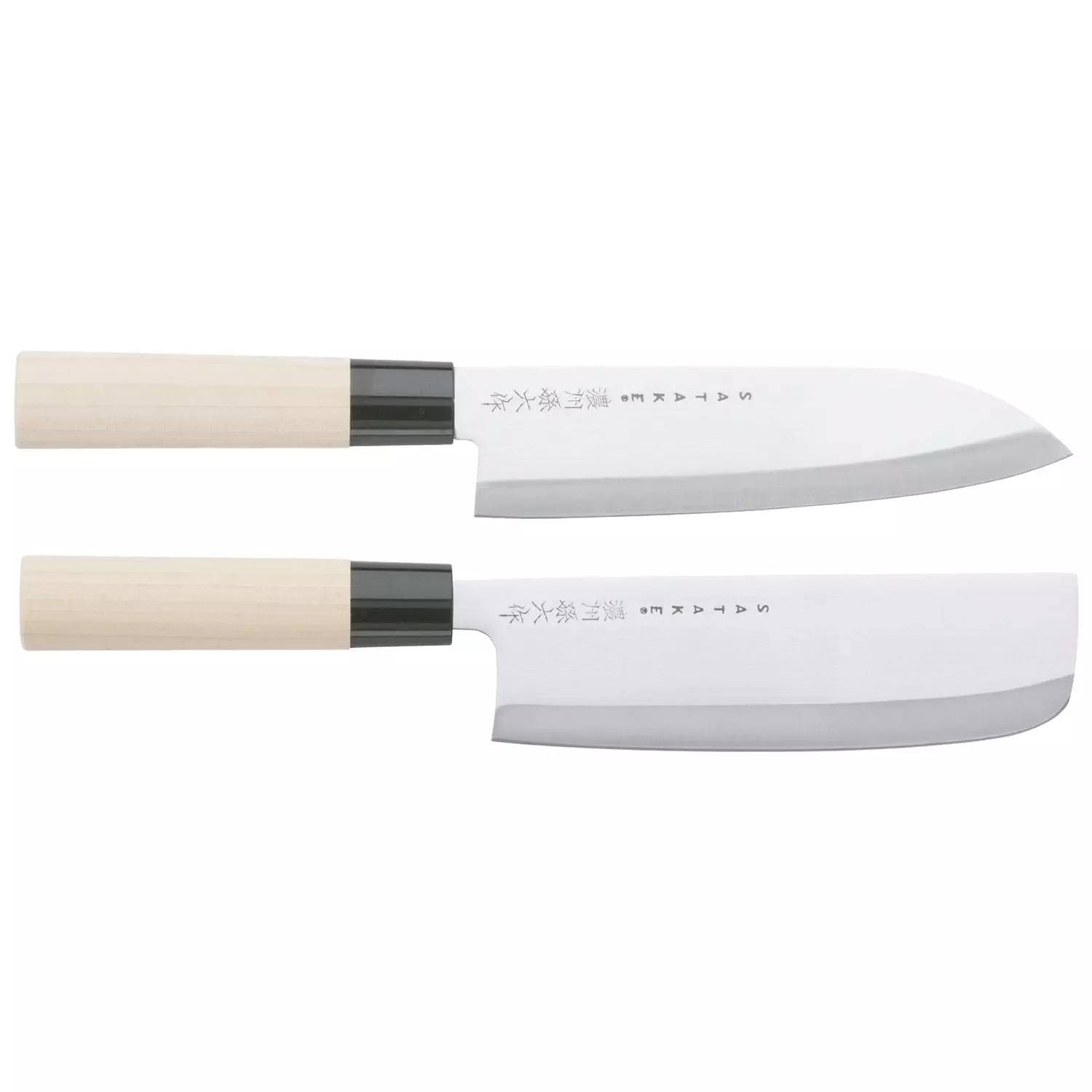 Satake Houcho Knife Set Santuko & Vegetable Chopping Knife 17 Cm 3 Satake Houcho Knife Set Santuko & Vegetable Chopping Knife 17 Cm
