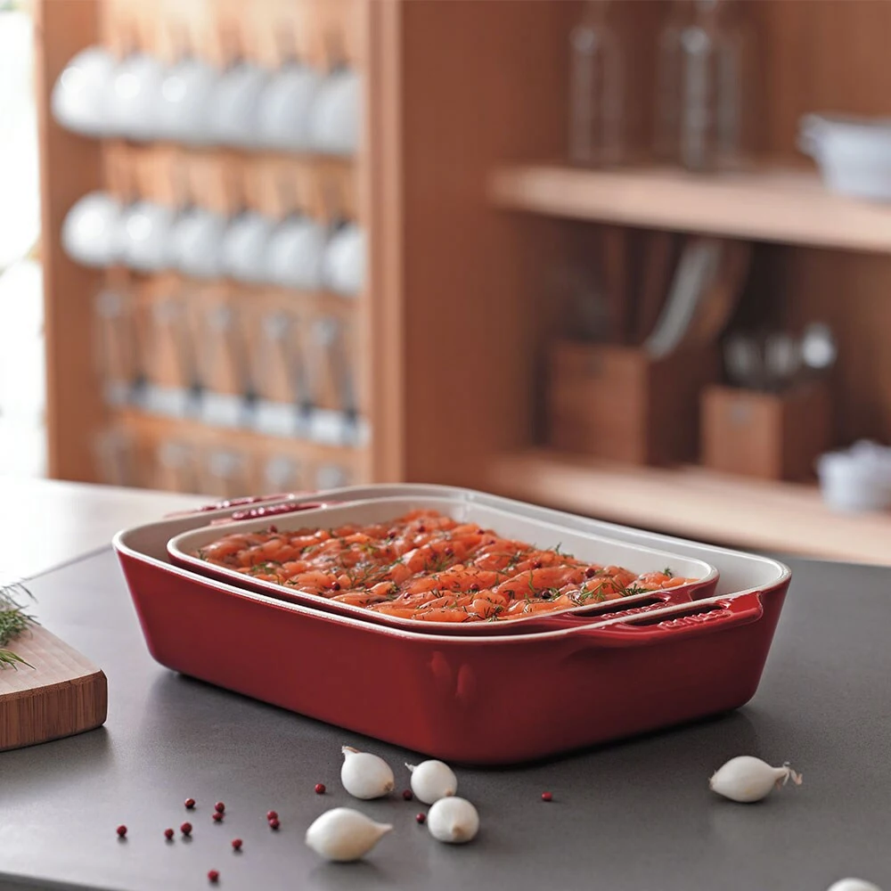 Staub Gratin Dish, Medium, Cherry 4 Staub Gratin Dish, Medium, Cherry - Afbeelding 2