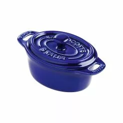Staub Oval Ceramic Casserole 20 Cl, Dark Blue