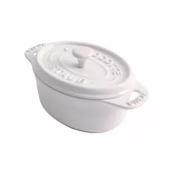 Staub Oval Ceramic Casserole 20 Cl, White