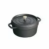 Staub Round Casserole In Cast Iron 5,2 L, Black 1 Staub Round Casserole In Cast Iron 5,2 L, Black -Potten & pannen Winkel staub round casserole in cast iron 52 l 1