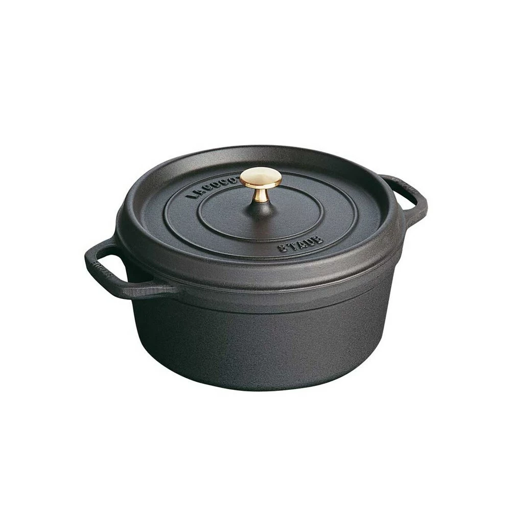Staub Round Casserole In Cast Iron 5,2 L, Black 3 Staub Round Casserole In Cast Iron 5,2 L, Black