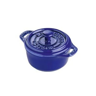 Staub Round Ceramic Casserole 20 Cl, Dark Blue 3 Staub Round Ceramic Casserole 20 Cl, Dark Blue