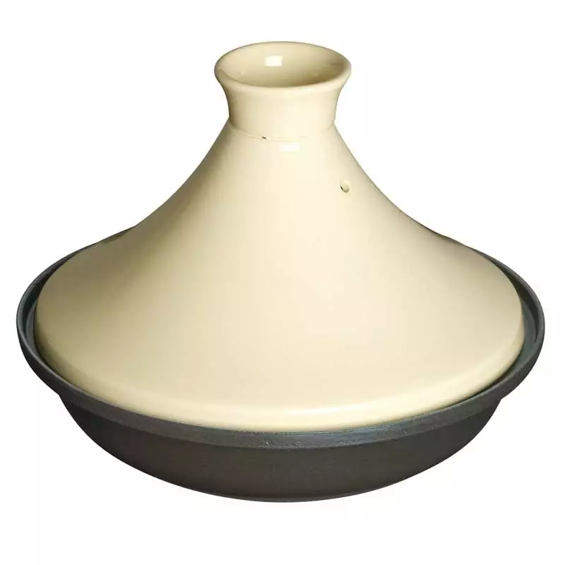 Staub Small Tajine With Ceramic Lid, Creme 3 Staub Small Tajine With Ceramic Lid, Creme