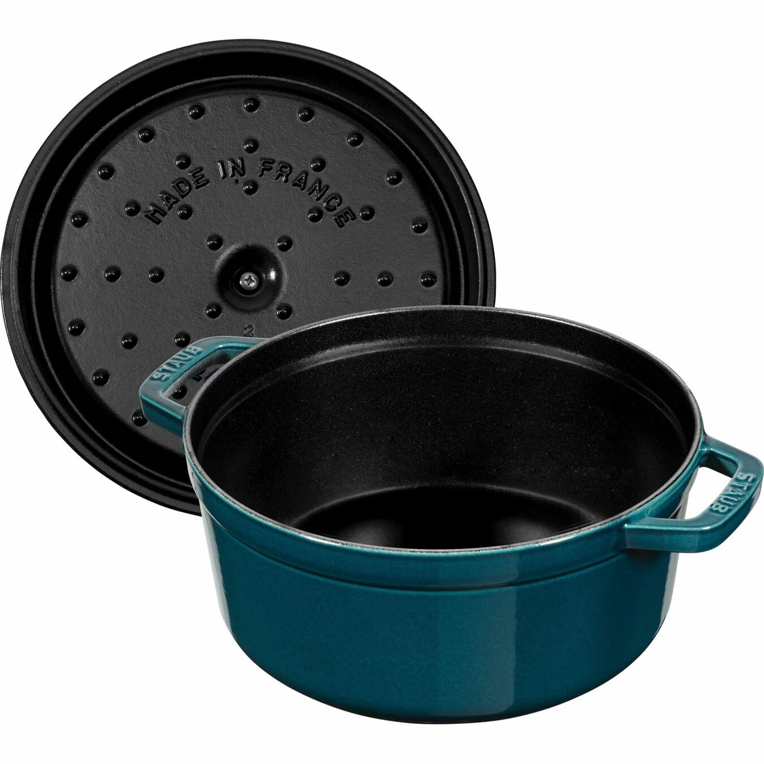 Staub Cocotte Rond 28 Cm 6,7 L, Petrolblauw 6 Staub Cocotte Rond 28 Cm 6,7 L, Petrolblauw - Afbeelding 4