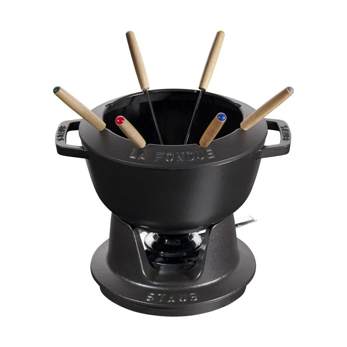 Staub Fondue Set Black 2,35 L 3 Staub Fondue Set Black 2,35 L