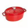 Staub Oval Cocotte 29 Cm 4,2 L, Red -Potten & pannen Winkel staub staub oval cocotte red 1