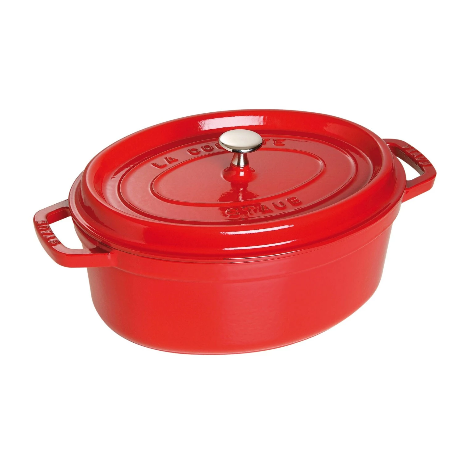 Staub Oval Cocotte 29 Cm 4,2 L, Red 3 Staub Oval Cocotte 29 Cm 4,2 L, Red