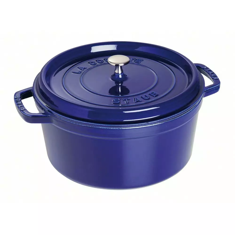 Staub Round Casserole In Cast Iron 6,7 L, Dark Blue 3 Staub Round Casserole In Cast Iron 6,7 L, Dark Blue