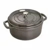 Staub Round Cocotte 26 Cm 5,2 L, Grey -Potten & pannen Winkel staub staub round cocotte grey 2