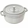 Staub Cocotte Rond, 28 Cm 6,7 L, Wit -Potten & pannen Winkel staub white truffle rund gryta 24cm 38l 6