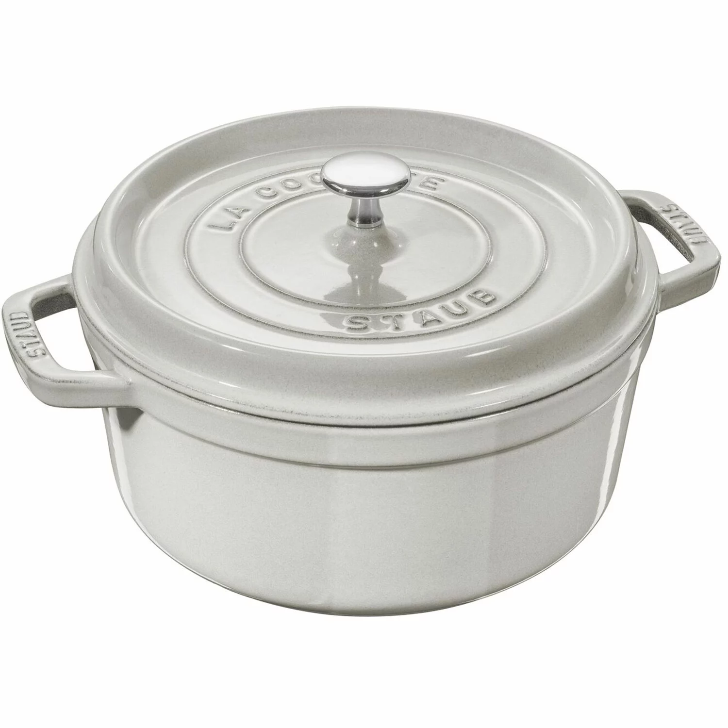 Staub Cocotte Rond, 28 Cm 6,7 L, Wit 3 Staub Cocotte Rond, 28 Cm 6,7 L, Wit