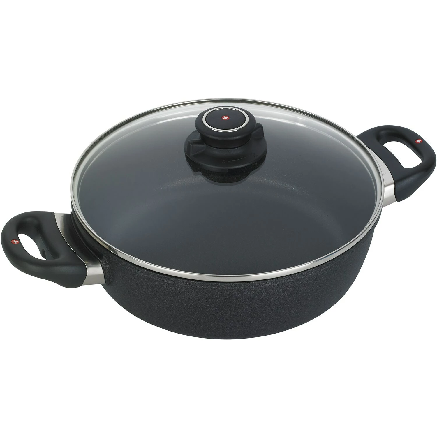 Swiss Diamond XD Braadpan Met Glazen Deksel Inductie, 24 Cm 3 Swiss Diamond XD Braadpan Met Glazen Deksel Inductie, 24 Cm