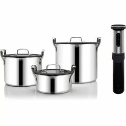 Wilfa Sous Vide SVS-1200S Dompelcirculator + Stapelbaar Pottenset