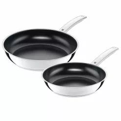 Potten & pannen Winkel 40 WMF Durado Koekenpannen Set Roestvrij Staal 28 Cm / 24 Cm
