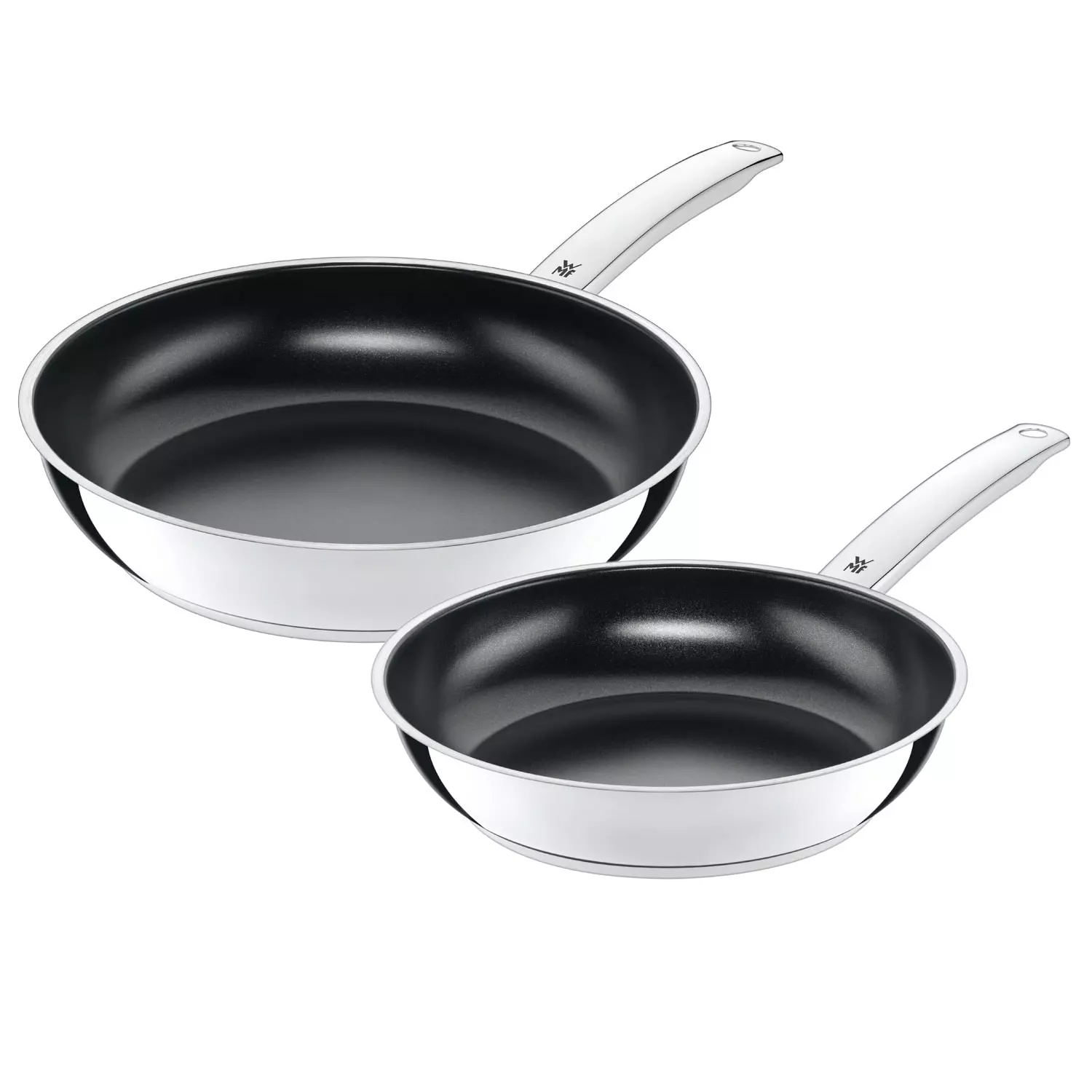 WMF Durado Koekenpannen Set Roestvrij Staal 28 Cm / 24 Cm 3 WMF Durado Koekenpannen Set Roestvrij Staal 28 Cm / 24 Cm