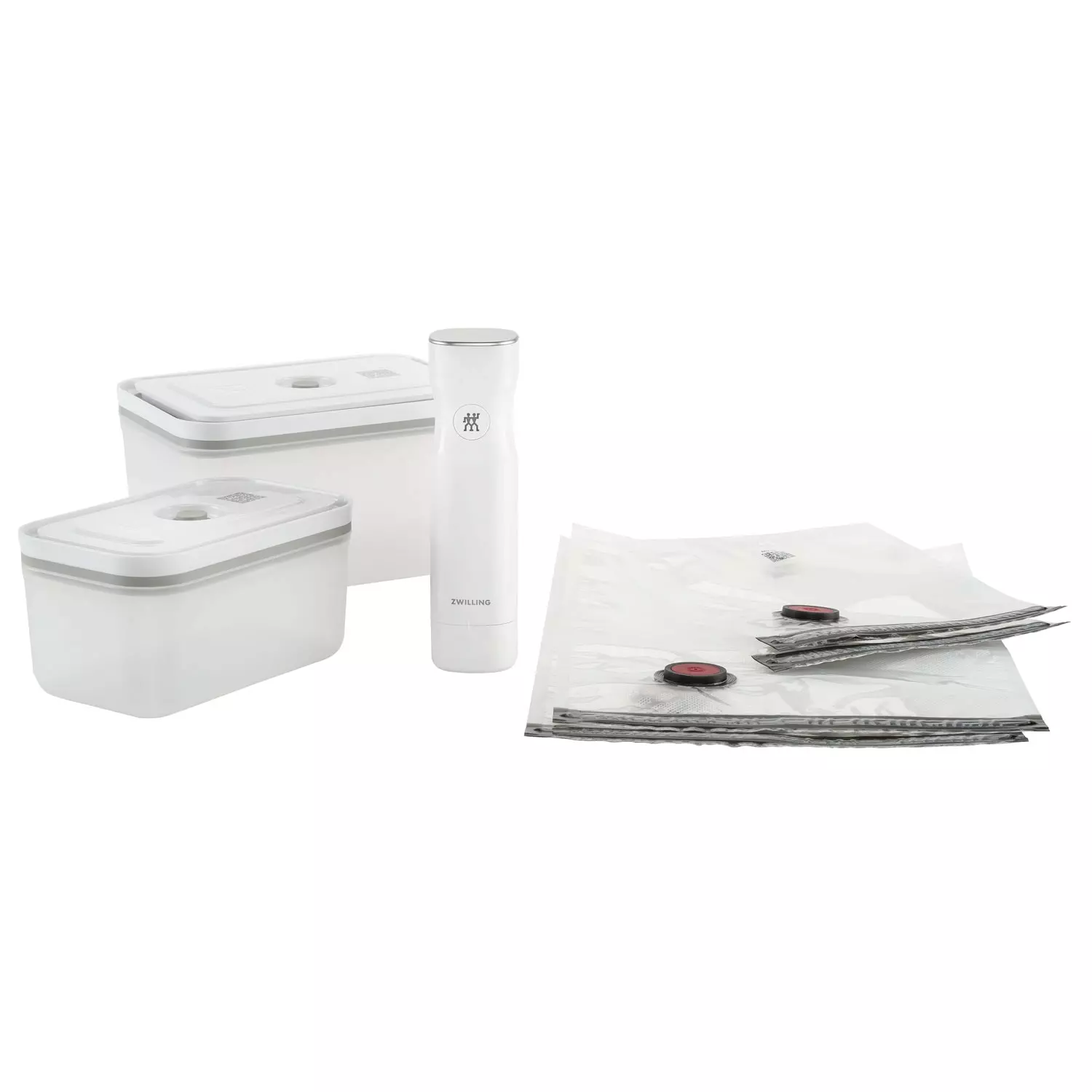 Zwilling Fresh & Save Startpakket Met Vacuümpomp / Tassen / Bakjes Van Plastic, 7 Stuks 3 Zwilling Fresh & Save Startpakket Met Vacuümpomp / Tassen / Bakjes Van Plastic, 7 Stuks